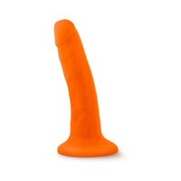 Blush Neo 6 in. Dual Density Dildo with Suction Cup Neon Orange