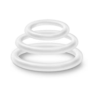 Blush Performance VS4 Pure Premium Silicone Cockrings 3-Pack Set White