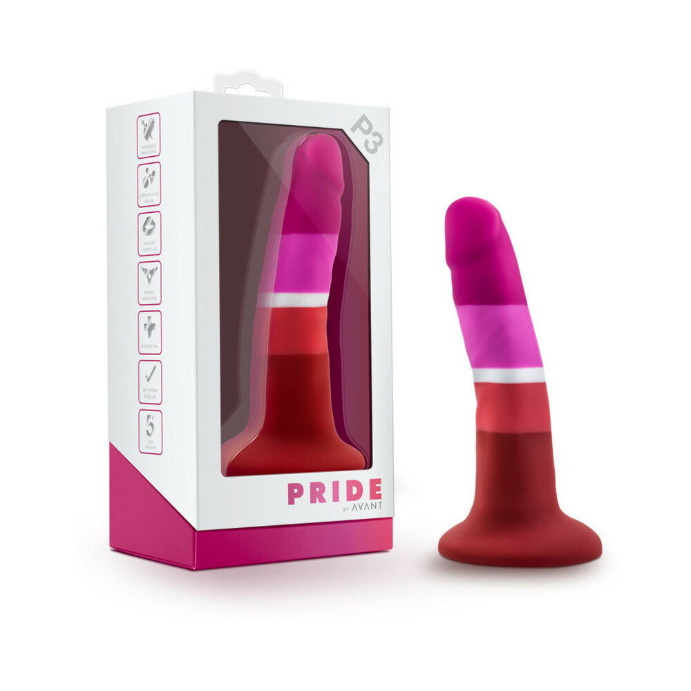 Blush Avant Pride P3 Beauty 5.5 in. Silicone Dildo with Suction Cup