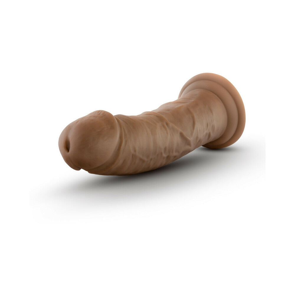 Blush Au Naturel 8 in. Posable Dual Density Dildo with Suction Cup Tan