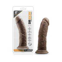 Blush Dr. Skin Realistic 8 in. Dildo with Suction Cup Brown