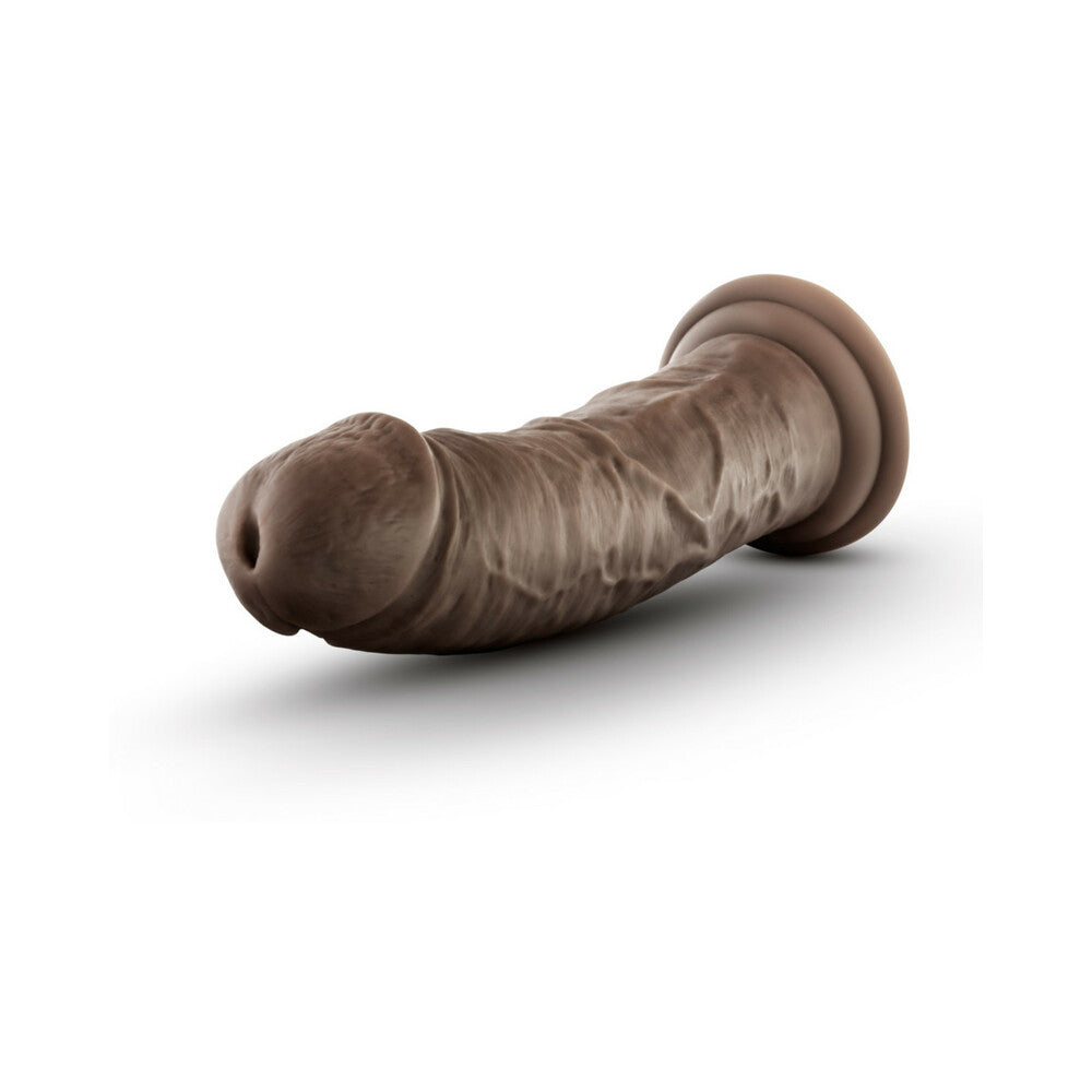 Blush Dr. Skin Realistic 8 in. Dildo with Suction Cup Brown