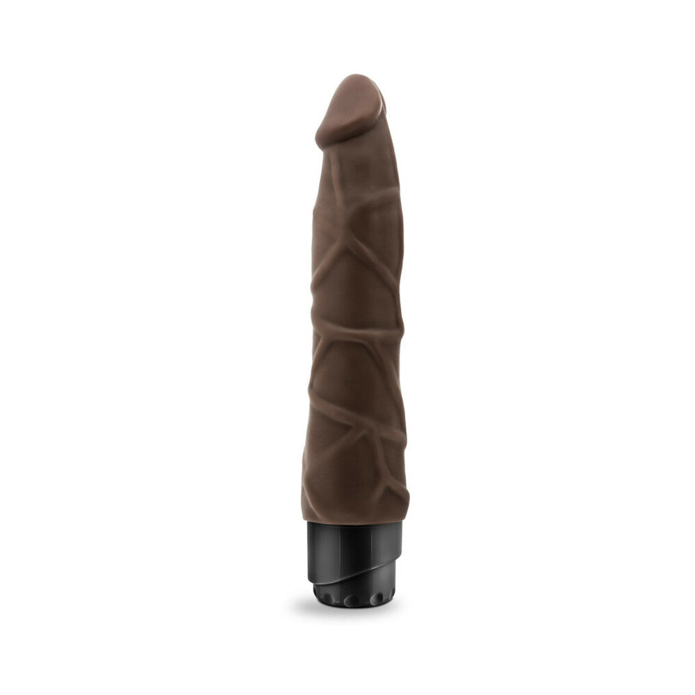 Blush Dr. Skin Vibe 1 Realistic 9 in. Vibrating Dildo Brown