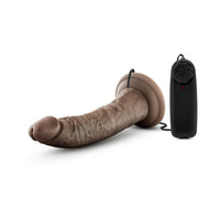 Blush Dr. Skin Dr. Dave Realistic 7 in. Vibrating Dildo with Suction Cup Brown