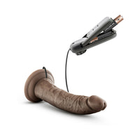 Blush Dr. Skin Dr. Dave Realistic 7 in. Vibrating Dildo with Suction Cup Brown