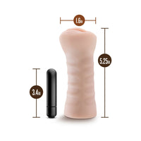 Blush M for Men Ashley Vagina Stroker with Bullet Vibrator Beige