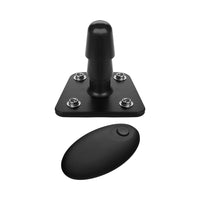 Vac-U-Lock Vibrating Plug with Snaps & Wireless Remote Black