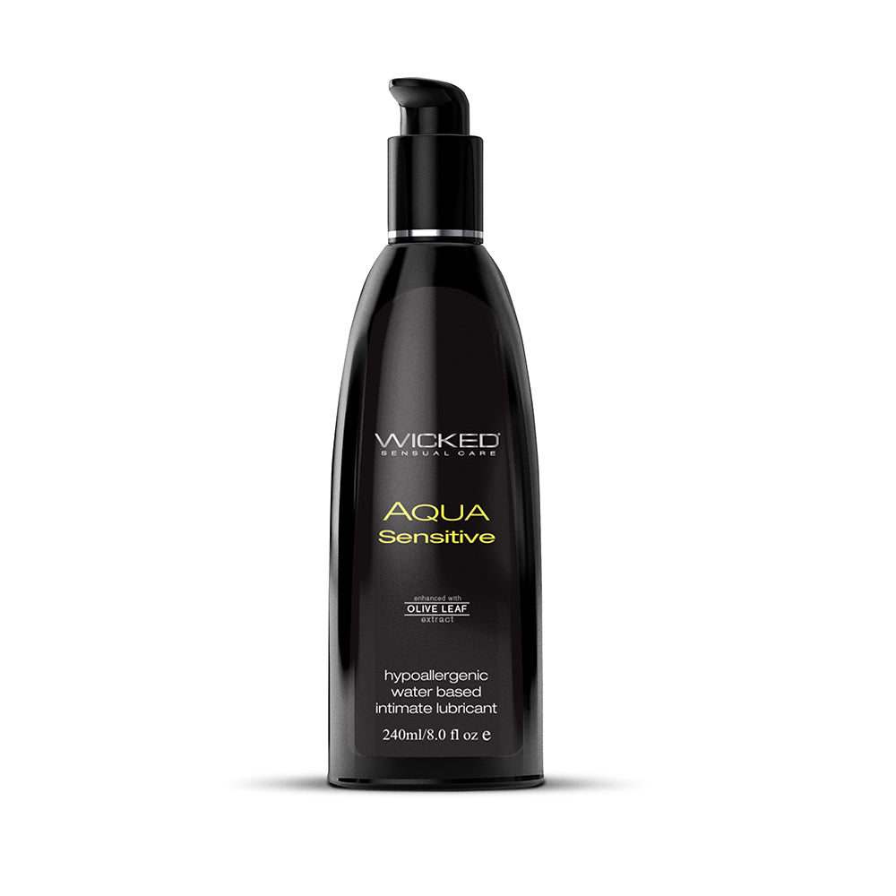 Wicked Aqua Sensitive Hypoallergenic Water Based Lubricant 8 oz.
