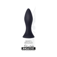 Evolved Mighty Mini Rechargeable Vibrating Silicone Anal Plug Black