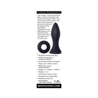 Evolved Mighty Mini Rechargeable Vibrating Silicone Anal Plug Black