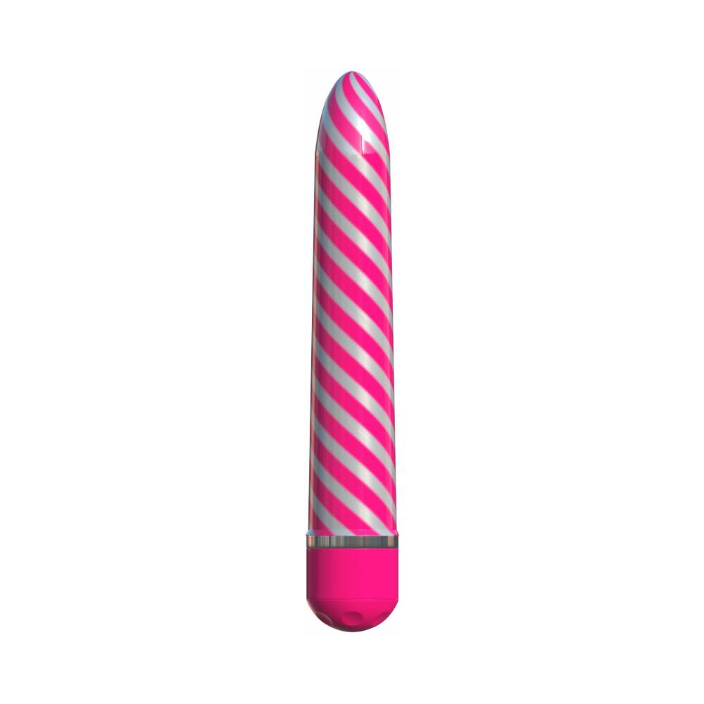 Pipedream Classix Sweet Swirl 8 in. Slimline Vibrator Pink