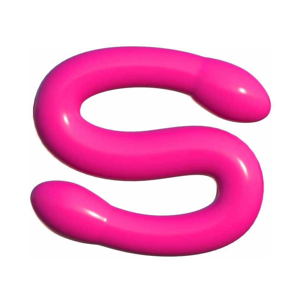 Pipedream Classix Double Whammy 17.25 in. Flexible Dual-Ended Dildo Pink