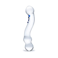 Glas 6 in. Textured G-Spot Glass Dildo