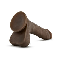 Blush Au Naturel Mister Perfect 8.5 in. Posable Dual Density Dildo with Balls & Suction Cup Brown