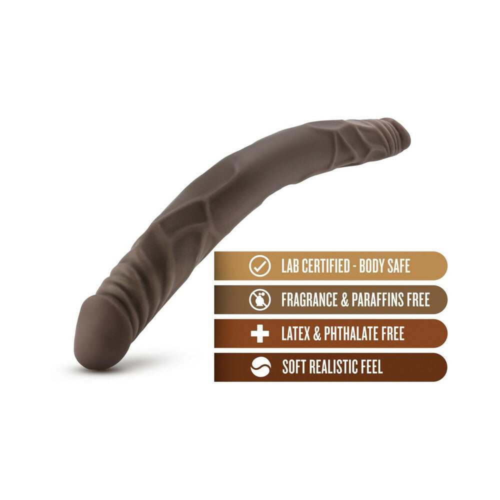 Blush Dr. Skin 14 in. Double Dildo Brown