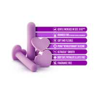 Blush Wellness 4-Piece Silicone Dilator Kit Purple