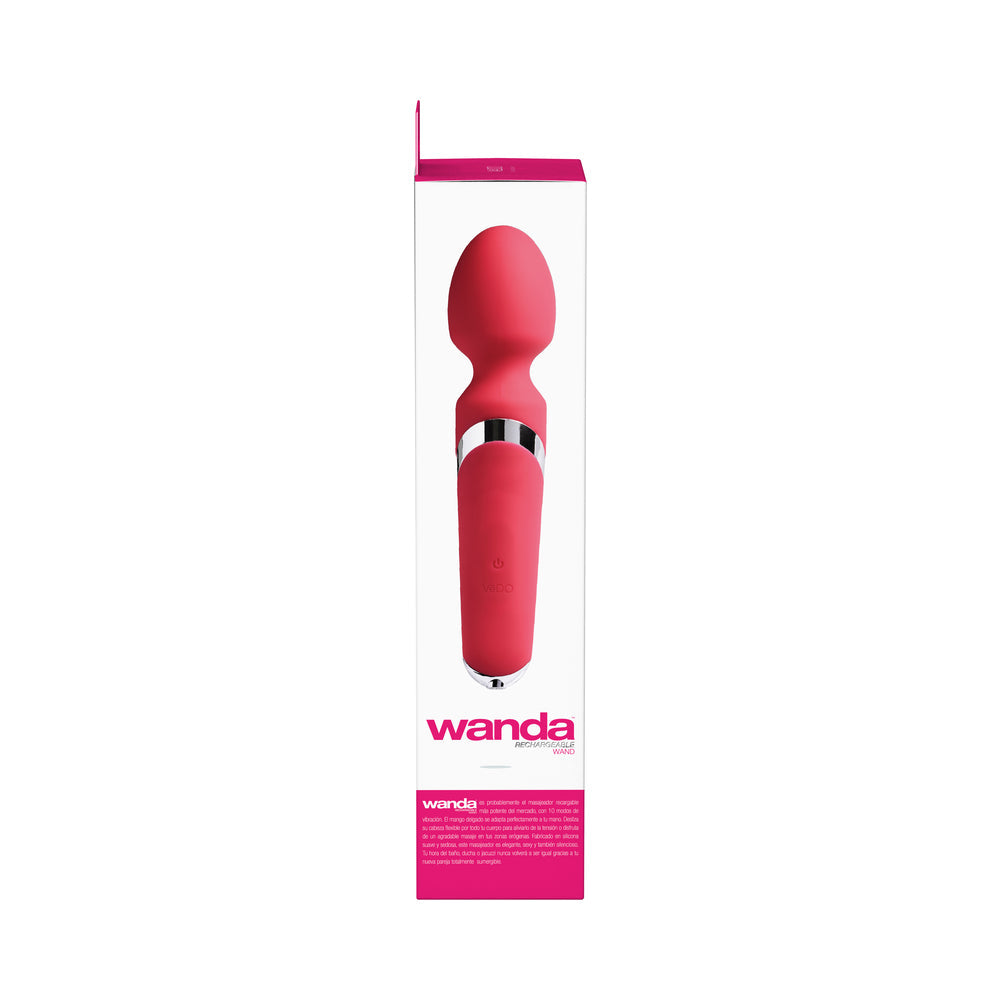 VeDO Wanda Rechargeable Wand Vibe - Foxy Pink