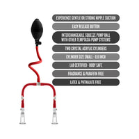 Blush Temptasia Nipple Squeeze Pump System