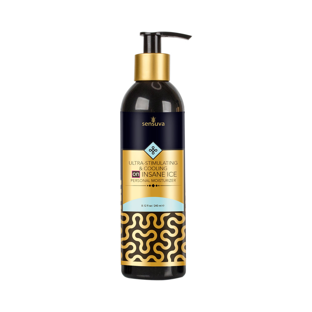 Sensuva Ultra-Stimulating ON Insane Ice Personal Moisturizer 8 fl. oz. Bottle