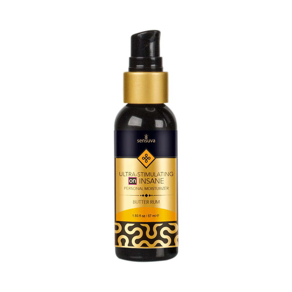 Sensuva Ultra-Stimulating On Insane Personal Moisturizer - Butter Rum 2 fl. oz. Bottle