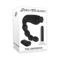 Zero Tolerance The Emperor Rechargeable Remote-Controlled Vibrating Silicone Prostate Massager Black