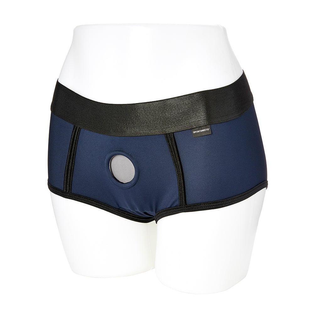 Sportsheets Em.Ex. Fit Harness Navy XS