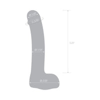 Glas 7 in. Realistic Curved Glass G-Spot Dildo