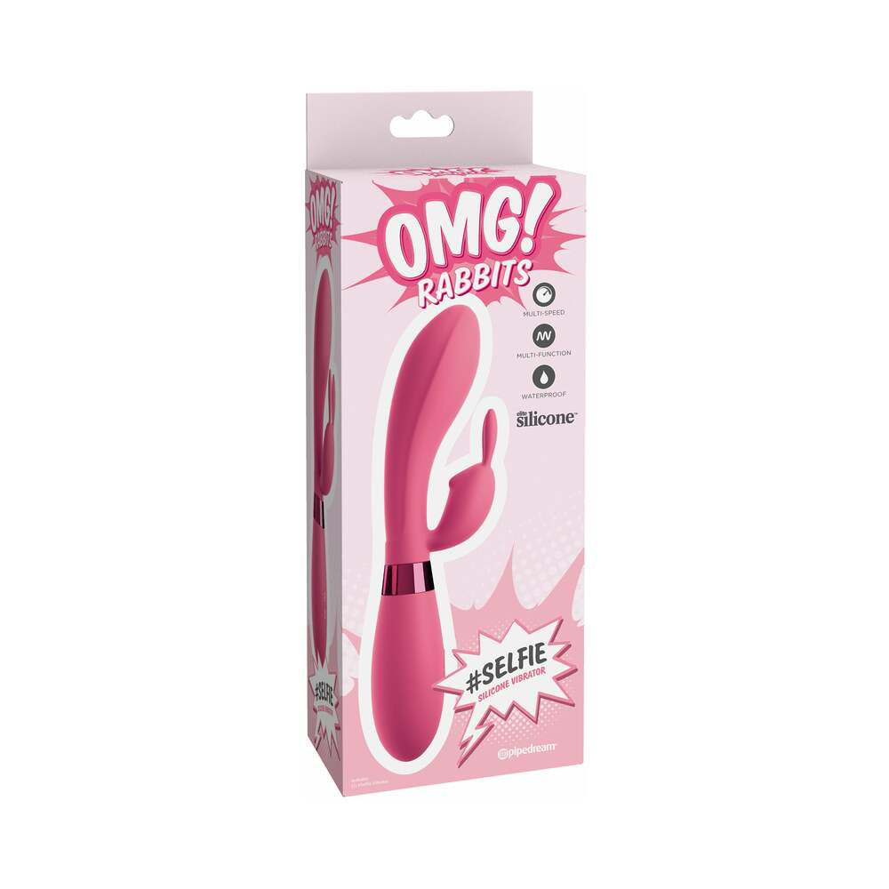 Pipedream OMG! Rabbits #Selfie Silicone Vibrator Pink