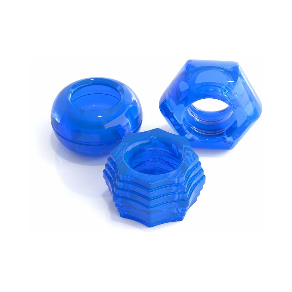 Pipedream Classix 3-Piece Deluxe Cock Ring Set Blue