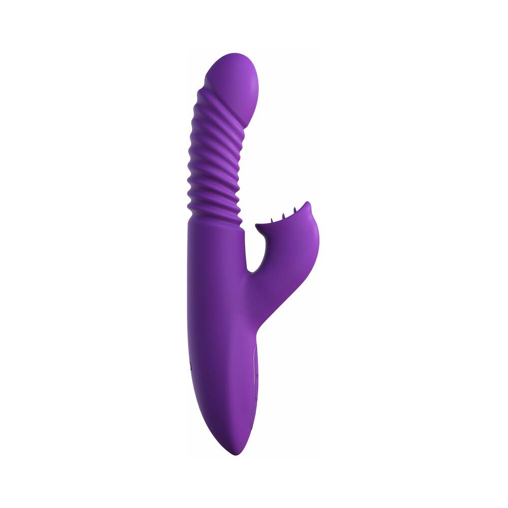 Pipedream Fantasy For Her Rechargeable Silicone Ultimate Thrusting Clit Stimulate-Her Purple