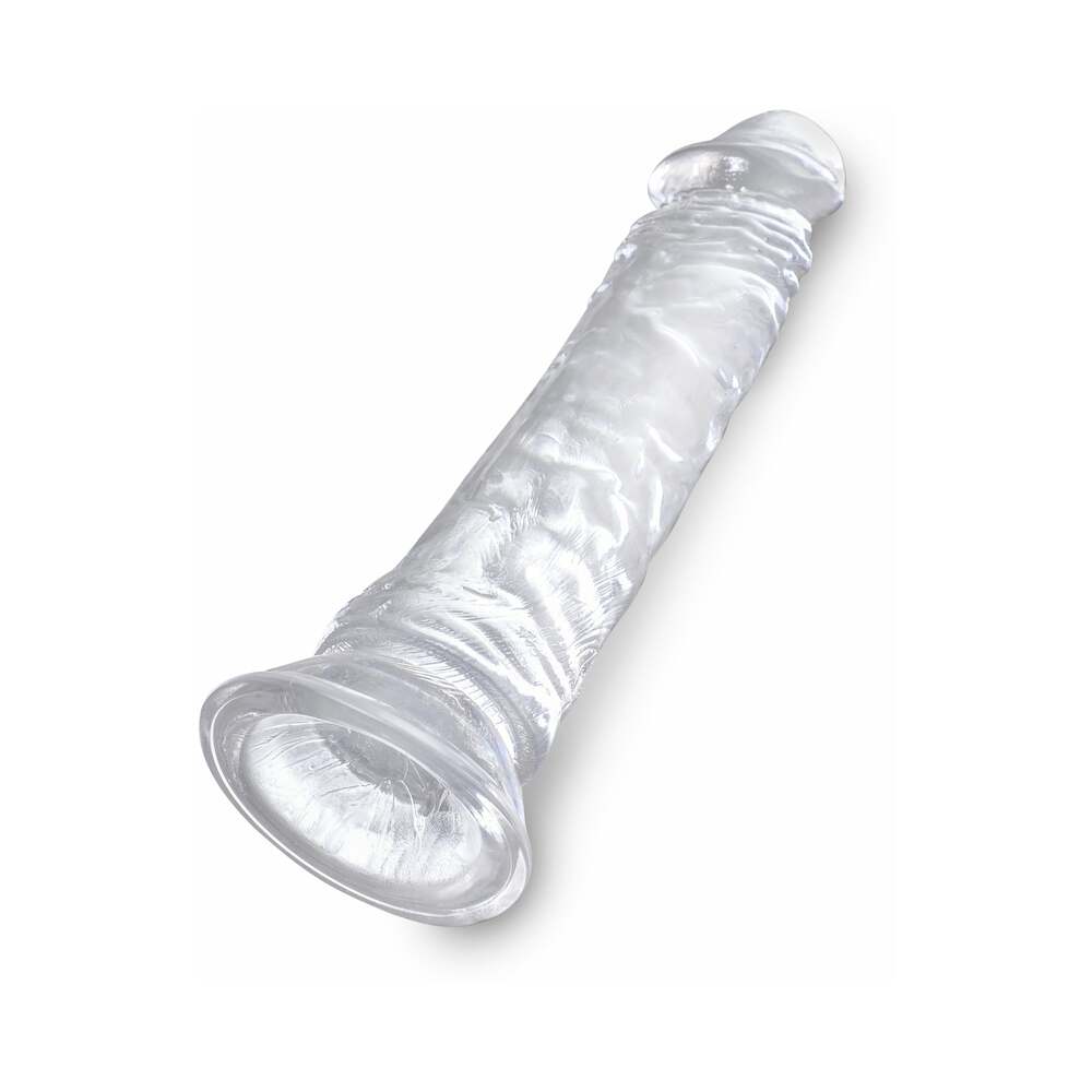 Pipedream King Cock Clear 8 in. Cock Realistic Dildo With Suction Cup