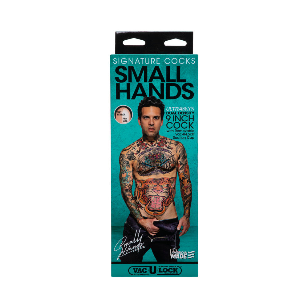 Signature Cocks Small Hands 9 inch ULTRASKYN Cock with Removable Vac-U-Lock Suction Cup Vanilla