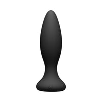 A-Play Vibe Beginner Rechargeable Silicone Anal Plug with Remote Black