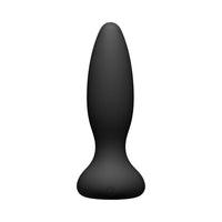 A-Play Vibe Adventurous Rechargeable Silicone Anal Plug with Remote Black