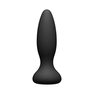 A-Play Vibe Adventurous Rechargeable Silicone Anal Plug with Remote Black