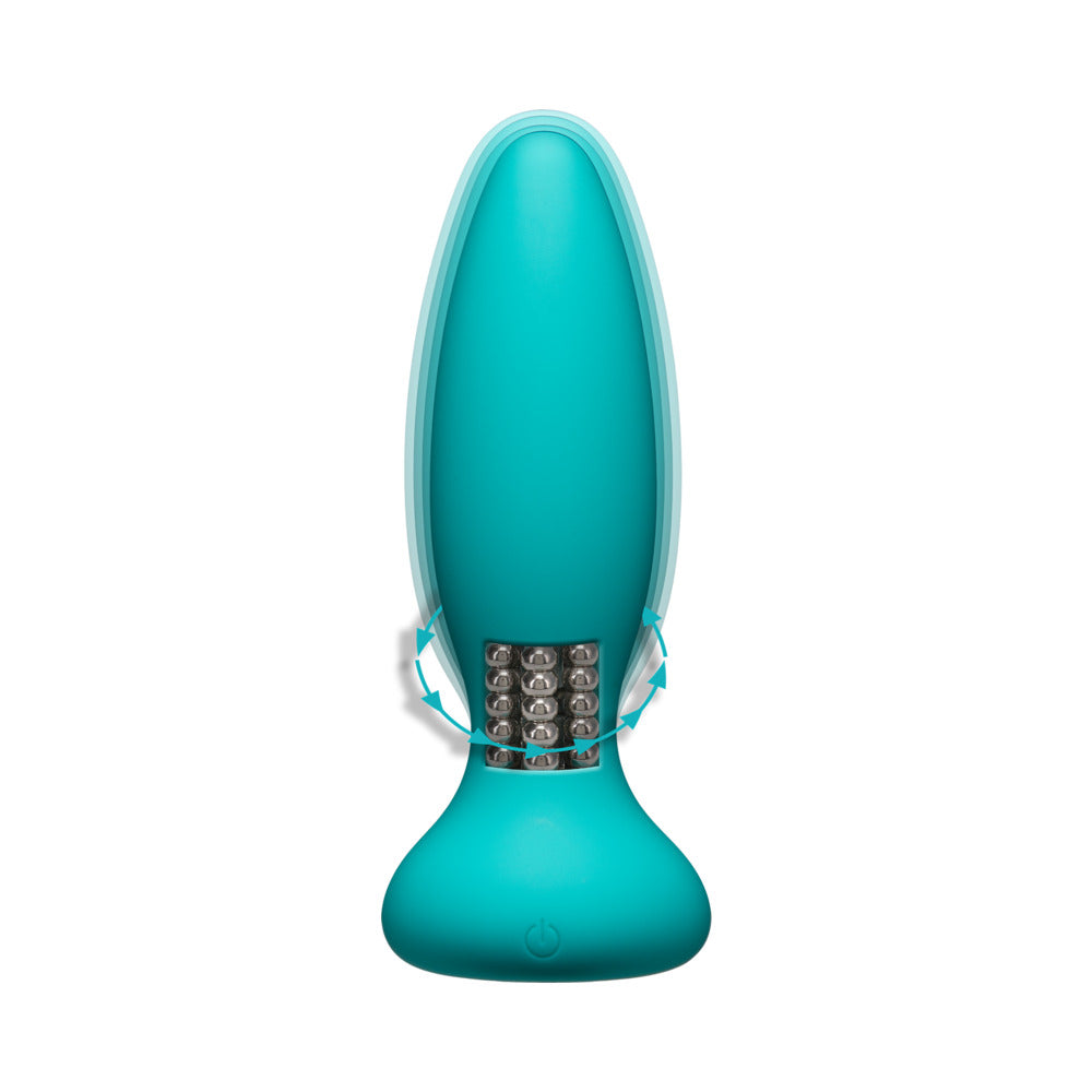 A-Play Rimmer Experienced Rechargeable Silicone Anal Plug with Remote Teal