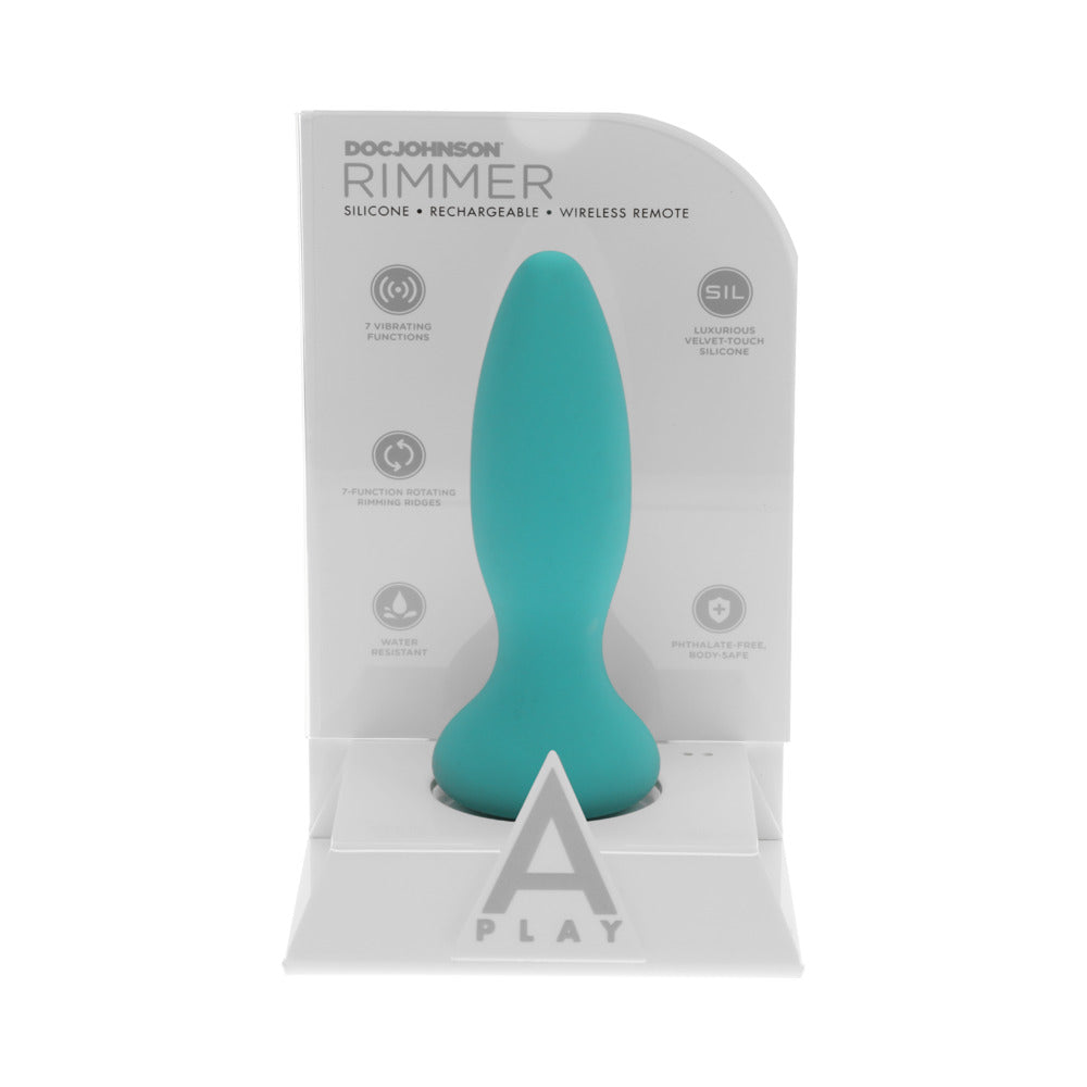 A-Play Rimmer Experienced Rechargeable Silicone Anal Plug with Remote Teal