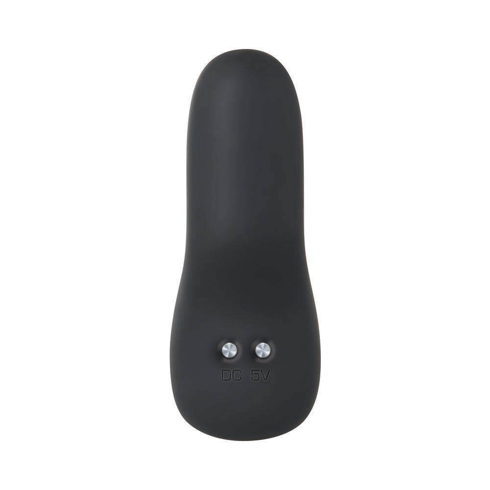 Evolved Plug & Play Rechargeable Remote-Controlled Vibrating Silicone Anal Plug Black