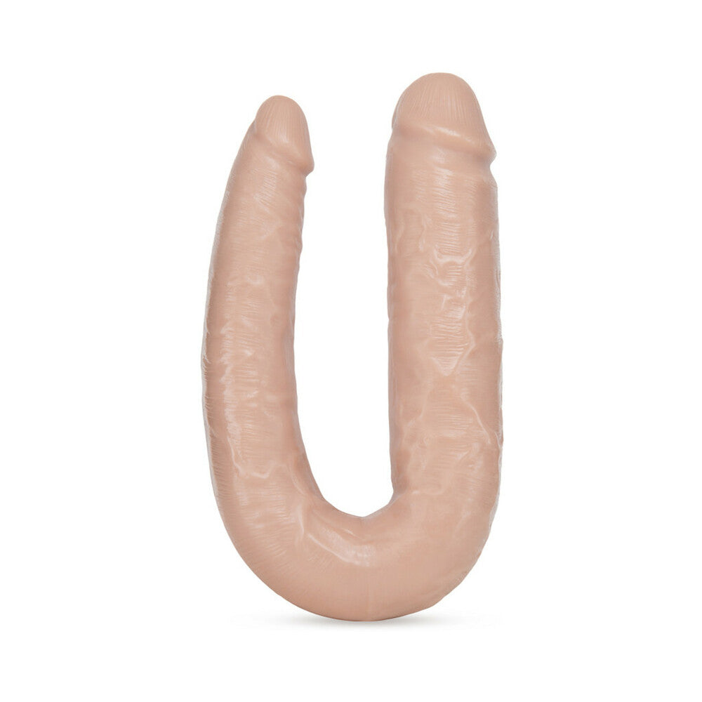 Blush Dr. Skin Dr. Double Realistic 18 in. Dual-Ended Dildo Beige