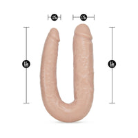 Blush Dr. Skin Dr. Double Realistic 18 in. Dual-Ended Dildo Beige