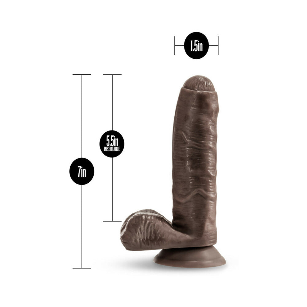 Blush Loverboy Pierre The Chef Realistic 7 in. Dildo with Balls & Suction Cup Brown