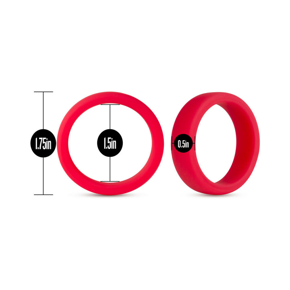 Blush Performance Silicone Go Pro Cock Ring Red