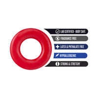 Blush Stay Hard Donut Rings Cockring 2-Pack Red