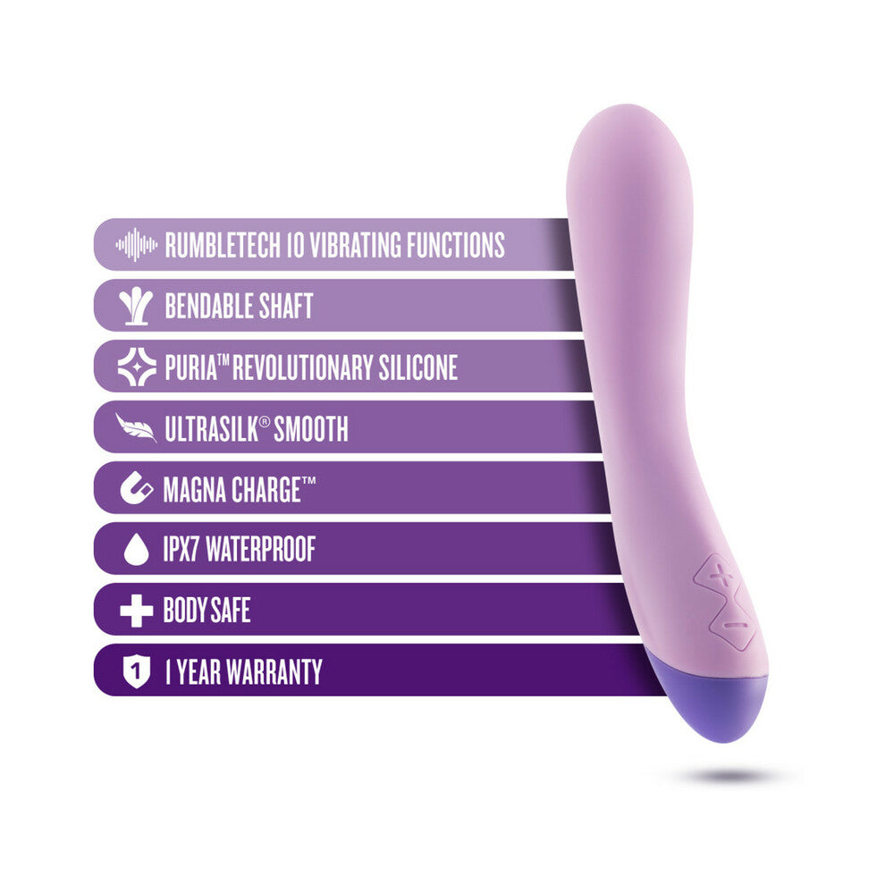 Blush Wellness G Curve Rechargeable Silicone G-Spot Vibrator Purple