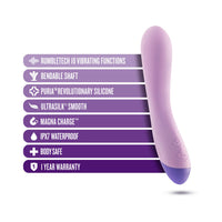 Blush Wellness G Curve Rechargeable Silicone G-Spot Vibrator Purple