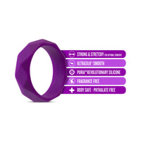 Blush Wellness Geo Silicone Cockring Purple