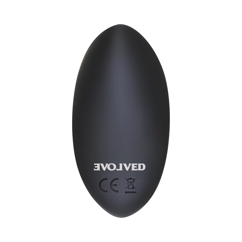 Evolved Hidden Pleasure Rechargeable Remote-Controlled Silicone Panty Vibrator Set Black