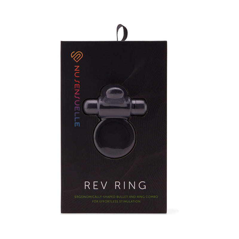 Nu Sensuelle Rev Bullet Ring Black