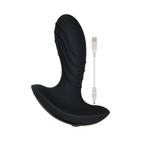 Zero Tolerance The Gentleman Rechargeable Vibrating Silicone Prostate Massager Black