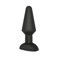 b-vibe Rimming XL Rechargeable Remote-Controlled Vibrating Silicone Anal Plug with Rotating Beads Black